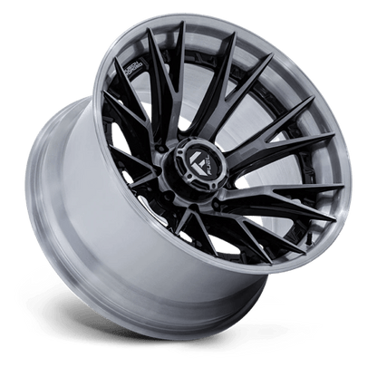 Fuel 1PC FC402 CATALYST 24x12 8x170 -44 Gloss Black Brushed Dark Tint
