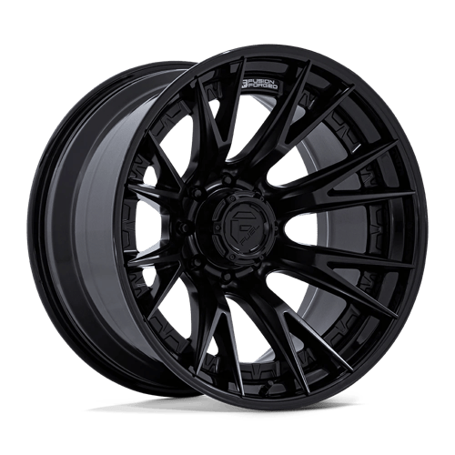 Fuel 1PC FC402 CATALYST 24x12 8x180 -44 Matte Black W/ Gloss Black Lip