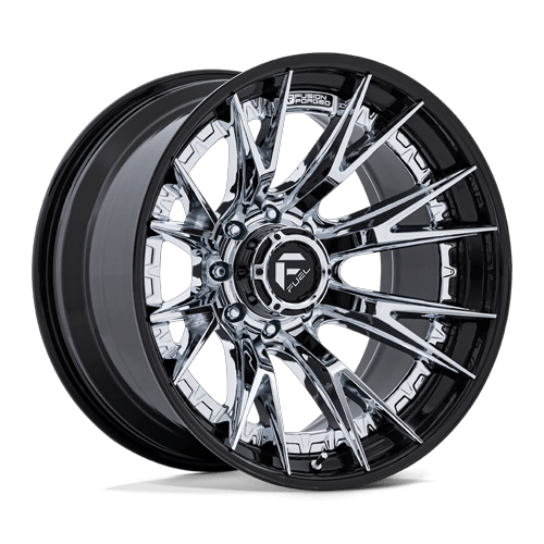 Fuel 1PC FC402 CATALYST 20x10 8x170 -18 Chrome W/ Gloss Black Lip