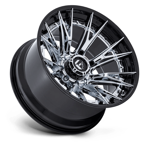 Fuel 1PC FC402 CATALYST 20x10 8x165.1 -18 Chrome W/ Gloss Black Lip