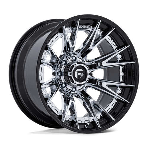 Fuel 1PC FC402 CATALYST 20x9 8x165.1 +1 Chrome W/ Gloss Black Lip