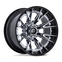 Fuel 1PC FC402 CATALYST 22x12 8x165.1 -44 Chrome W/ Gloss Black Lip