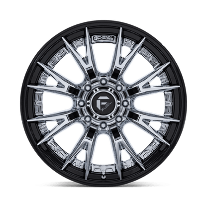 Fuel 1PC FC402 CATALYST 22x10 8x165.1 -18 Chrome W/ Gloss Black Lip