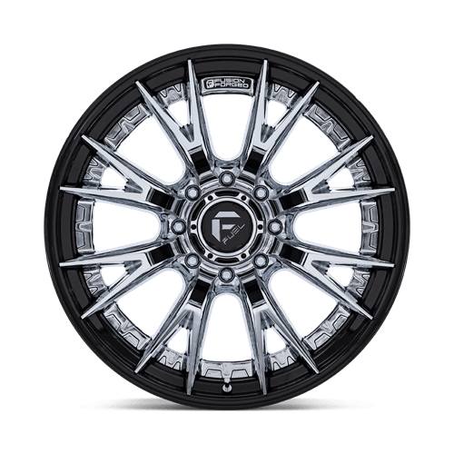 Fuel 1PC FC402 CATALYST 22x10 8x180 -18 Chrome W/ Gloss Black Lip