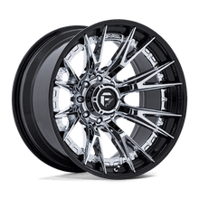 Fuel 1PC FC402 CATALYST 24x12 8x180 -44 Chrome W/ Gloss Black Lip