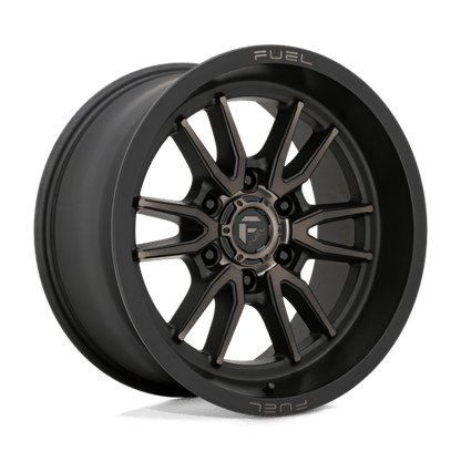 Fuel 1PC D762 CLASH 18x9 6x135 +1 Matte Black Double Dark Tint
