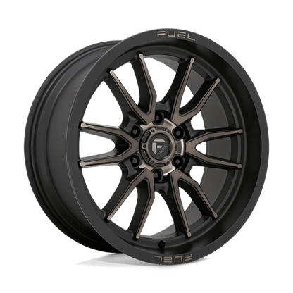 Fuel 1PC D762 CLASH 20x9 6x139.7 +1 Matte Black Double Dark Tint