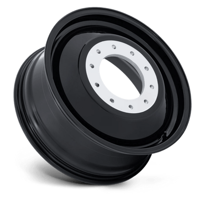 Fuel 1PC D503 DUALLY INNER 24x8.25 10x225 +118 Gloss Black
