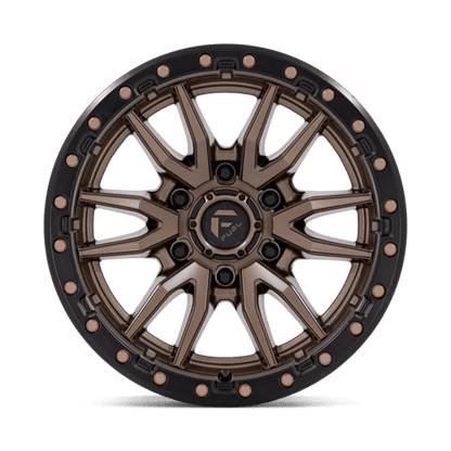 Fuel 1PC D681 REBEL 16x8 6x139.7 +1 Matte Bronze Black Bead Ring