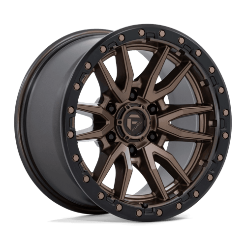 Fuel 1PC D681 REBEL 17x9 6x135 -12 Matte Bronze Black Bead Ring