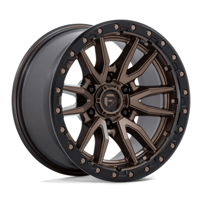 Fuel 1PC D681 REBEL 17x9 6x135 -12 Matte Bronze Black Bead Ring