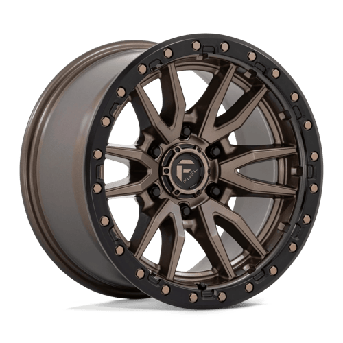 Fuel 1PC D681 REBEL 17x9 6x139.7 +1 Matte Bronze Black Bead Ring
