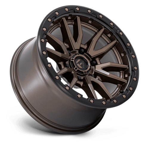 Fuel 1PC D681 REBEL 17x9 6x139.7 +1 Matte Bronze Black Bead Ring