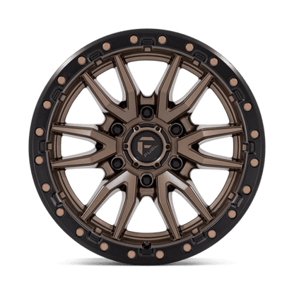 Fuel 1PC D681 REBEL 17x9 6x120 +1 Matte Bronze Black Bead Ring