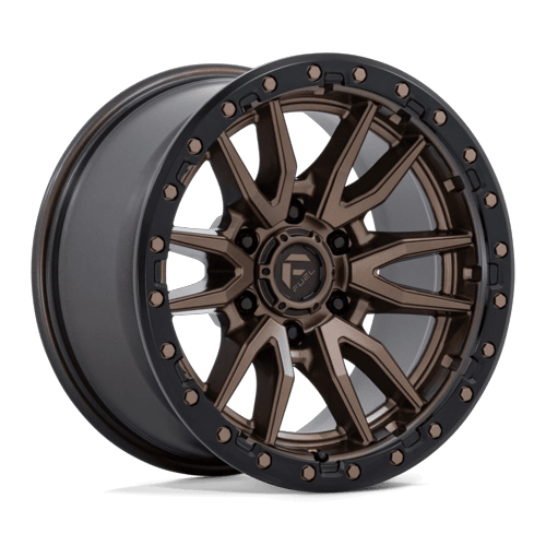 Fuel 1PC D681 REBEL 18x9 6x139.7 -12 Matte Bronze Black Bead Ring