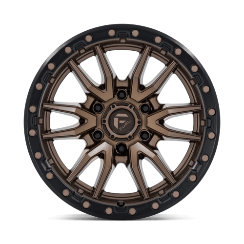 Fuel 1PC D681 REBEL 18x9 6x139.7 -12 Matte Bronze Black Bead Ring