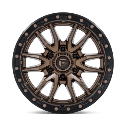 Fuel 1PC D681 REBEL 18x9 6x139.7 -12 Matte Bronze Black Bead Ring