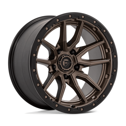Fuel 1PC D681 REBEL 20x10 5x127 -18 Matte Bronze Black Bead Ring