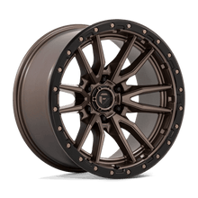 Fuel 1PC D681 REBEL 20x10 6x139.7 -18 Matte Bronze Black Bead Ring