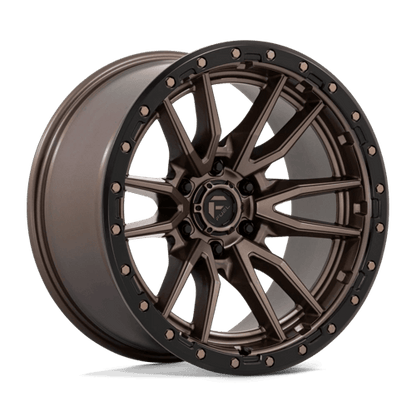 Fuel 1PC D681 REBEL 20x10 6x139.7 -18 Matte Bronze Black Bead Ring