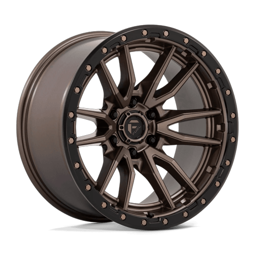 Fuel 1PC D681 REBEL 20x10 6x135 -18 Matte Bronze Black Bead Ring