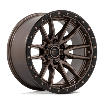 Fuel 1PC D681 REBEL 20x10 6x135 -18 Matte Bronze Black Bead Ring