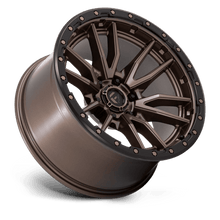 Fuel 1PC D681 REBEL 20x10 6x139.7 -18 Matte Bronze Black Bead Ring