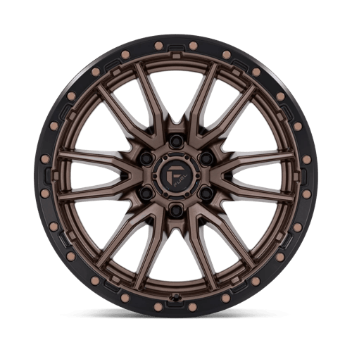Fuel 1PC D681 REBEL 20x10 6x139.7 -18 Matte Bronze Black Bead Ring