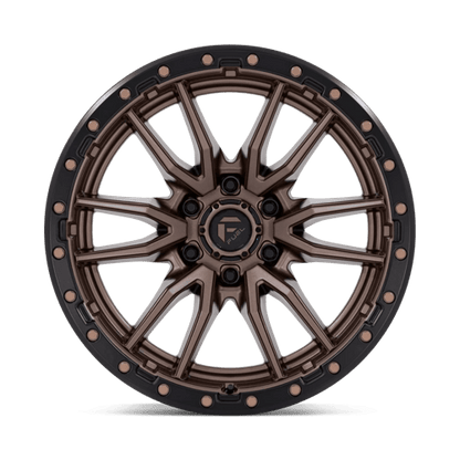 Fuel 1PC D681 REBEL 20x10 6x135 -18 Matte Bronze Black Bead Ring