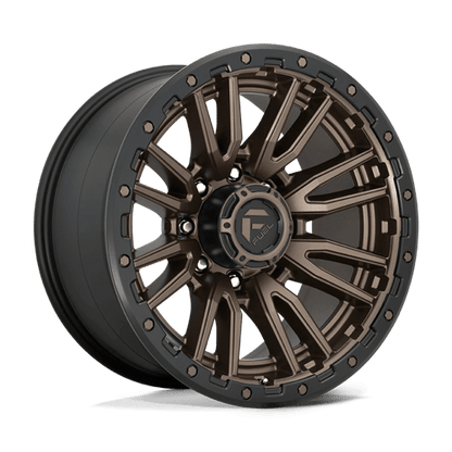 Fuel 1PC D681 REBEL 20x10 8x180 -18 Matte Bronze Black Bead Ring