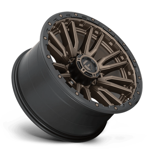 Fuel 1PC D681 REBEL 20x10 8x180 -18 Matte Bronze Black Bead Ring