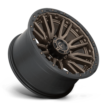 Fuel 1PC D681 REBEL 20x10 8x165.1 -18 Matte Bronze Black Bead Ring