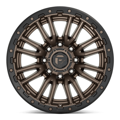 Fuel 1PC D681 REBEL 20x10 8x170 -18 Matte Bronze Black Bead Ring