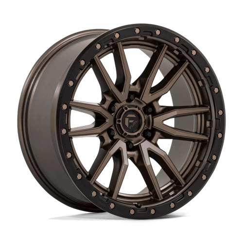 Fuel 1PC D681 REBEL 20x9 6x135 +1 Matte Bronze Black Bead Ring