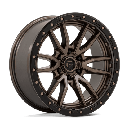 Fuel 1PC D681 REBEL 20x9 6x135 +1 Matte Bronze Black Bead Ring