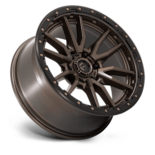 Fuel 1PC D681 REBEL 20x9 6x135 +1 Matte Bronze Black Bead Ring