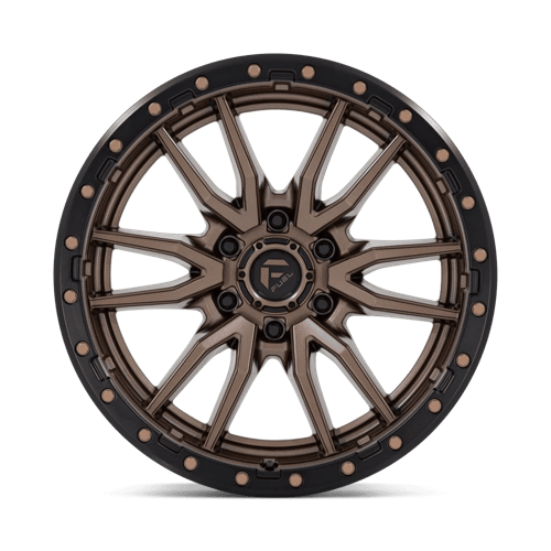 Fuel 1PC D681 REBEL 20x9 6x135 +1 Matte Bronze Black Bead Ring