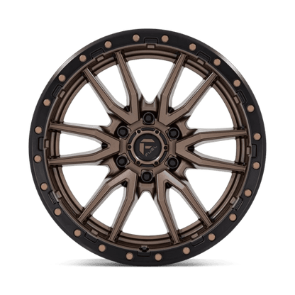 Fuel 1PC D681 REBEL 20x9 6x135 +1 Matte Bronze Black Bead Ring