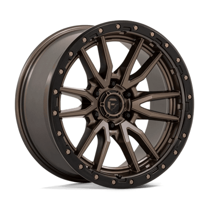 Fuel 1PC D681 REBEL 20x9 6x139.7 +20 Matte Bronze Black Bead Ring