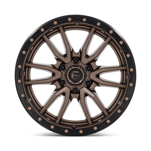 Fuel 1PC D681 REBEL 20x9 6x135 +20 Matte Bronze Black Bead Ring