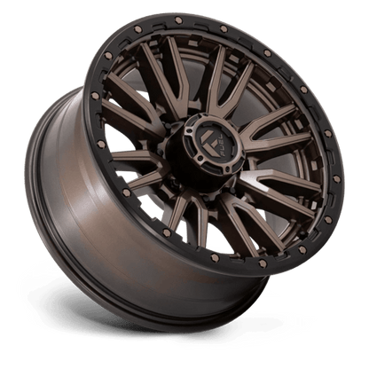 Fuel 1PC D681 REBEL 20x9 8x165.1 +1 Matte Bronze Black Bead Ring