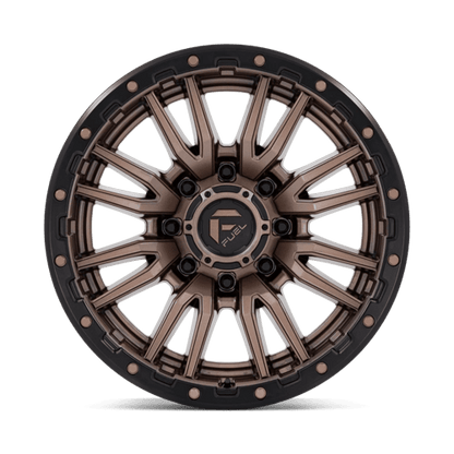 Fuel 1PC D681 REBEL 20x9 8x165.1 +1 Matte Bronze Black Bead Ring