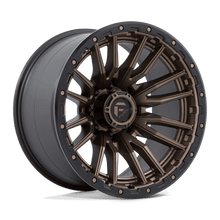 Fuel 1PC D681 REBEL 22x12 8x165.1 -44 Matte Bronze Black Bead Ring