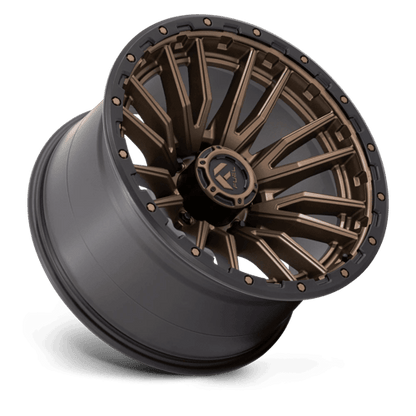 Fuel 1PC D681 REBEL 22x12 8x170 -44 Matte Bronze Black Bead Ring