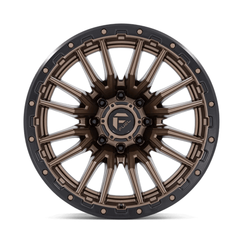 Fuel 1PC D681 REBEL 22x12 8x165.1 -44 Matte Bronze Black Bead Ring