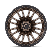 Fuel 1PC D681 REBEL 22x12 8x165.1 -44 Matte Bronze Black Bead Ring