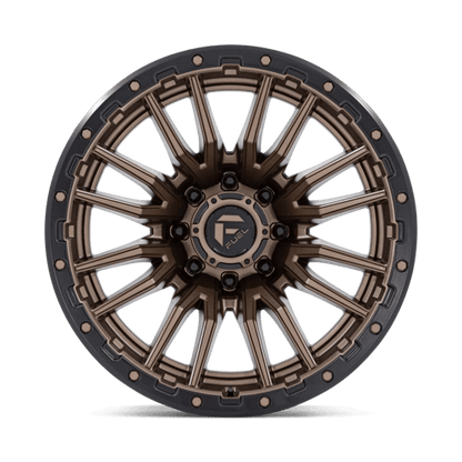 Fuel 1PC D681 REBEL 22x12 8x170 -44 Matte Bronze Black Bead Ring