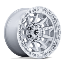 Fuel 1PC D883 COVERT 18x9 8x180 +1 Silver W/ Machined Face