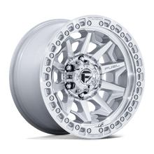 Fuel 1PC D883 COVERT 17x9 8x170 +1 Silver W/ Machined Face