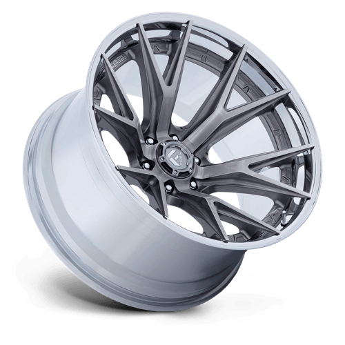 Fuel 1PC FC402 CATALYST 18x9 6x135 +1 Platinum W/ Chrome Lip